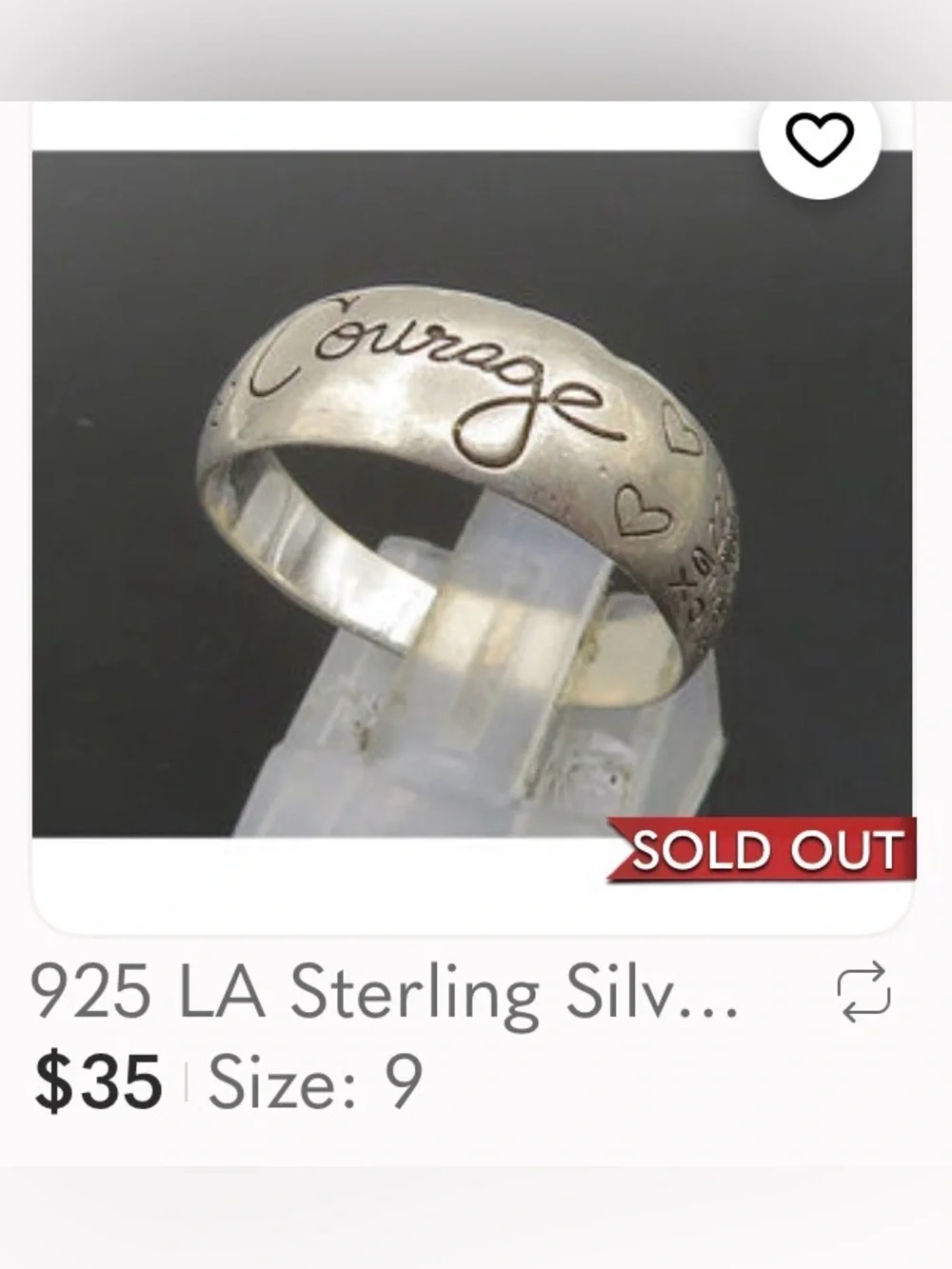🌞 Engraved 925 Sterling Silver 'Health Wealth Happiness' Ring